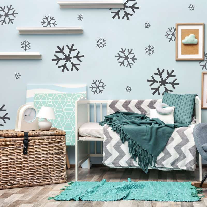 KIDS Reusable Plastic Stencils (5 pcs) // SNOWFLAKE #2 KIDS Reusable Plastic Stencils (5 pcs) // SNOWFLAKE #2
