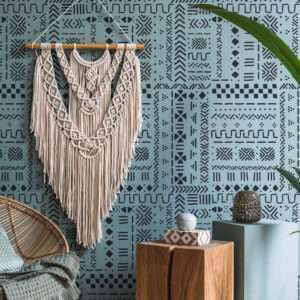 Reusable Allover Plastic Stencil // MALI MUDCLOTH #2