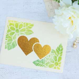 Reusable Craft Stencil - Scrapbooking Stencil // HEARTS