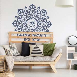 Reusable Plastic Stencil // OM MANDALA