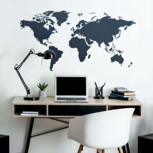 Reusable Plastic Stencil // WORLD MAP