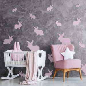 KIDS Reusable Plastic Stencils (5 pcs) // BUNNY