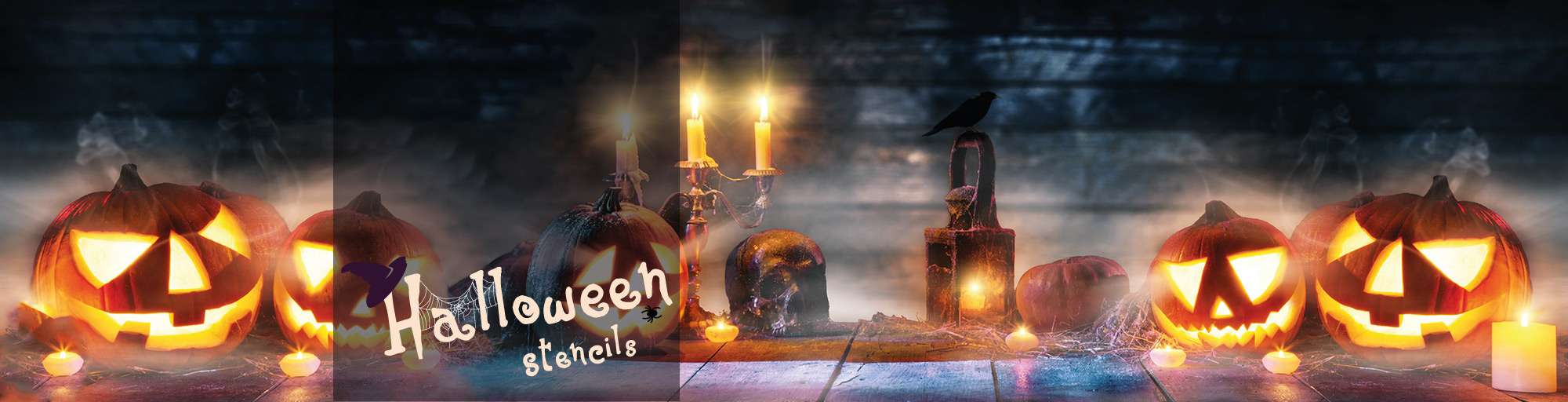 banner stencils halloween