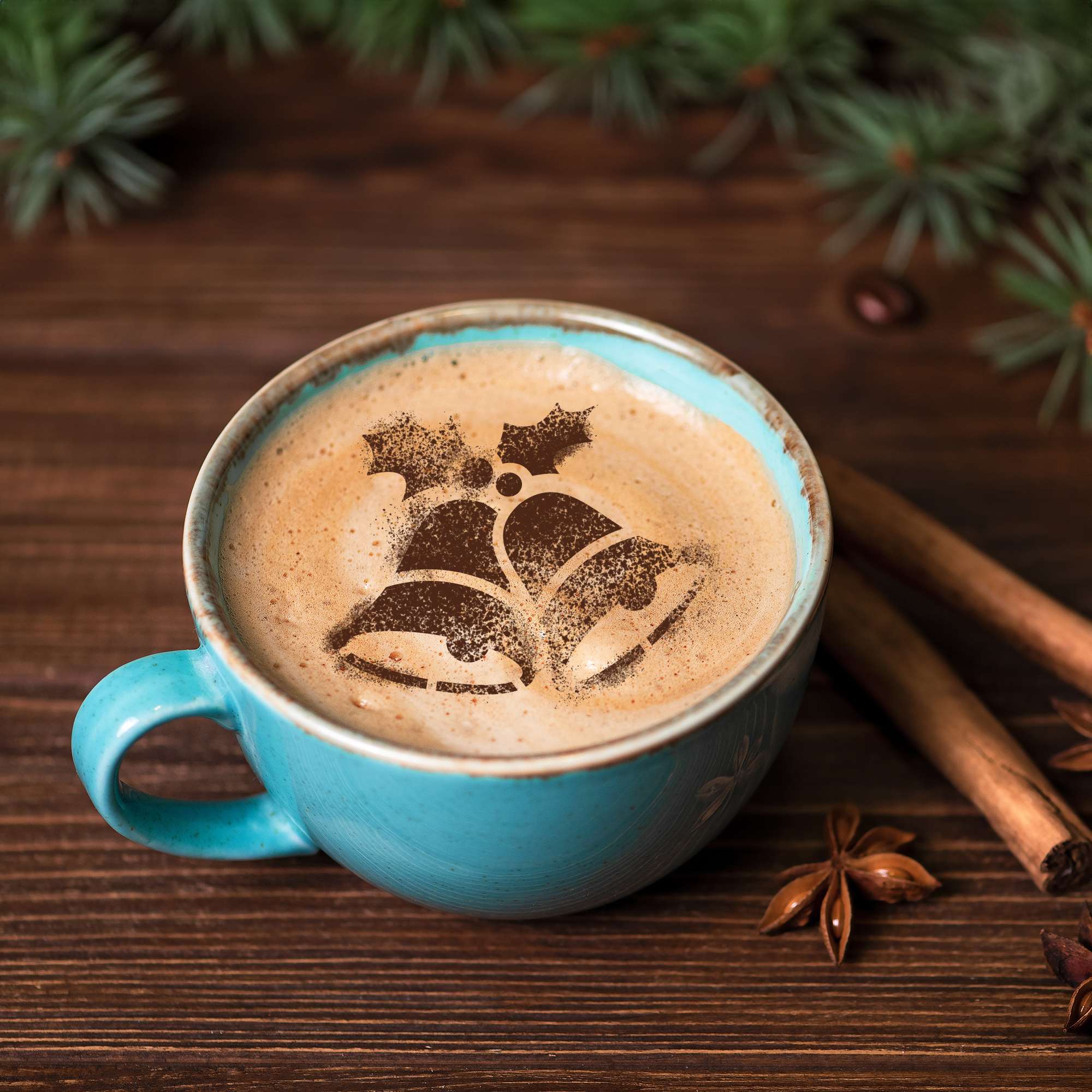 Cafea și Biscuiți Decorare Șabloane (14 buc.) // CRĂCIUN Cafea și Biscuiți Decorare Șabloane (14 buc.) // CRĂCIUN