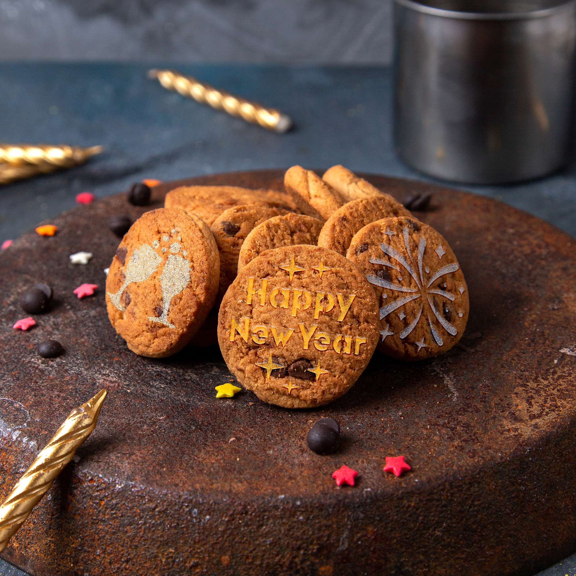 Cafea și Biscuiți Decorare Șabloane (14 buc.) // REVELION Cafea și Biscuiți Decorare Șabloane (14 buc.) // REVELION