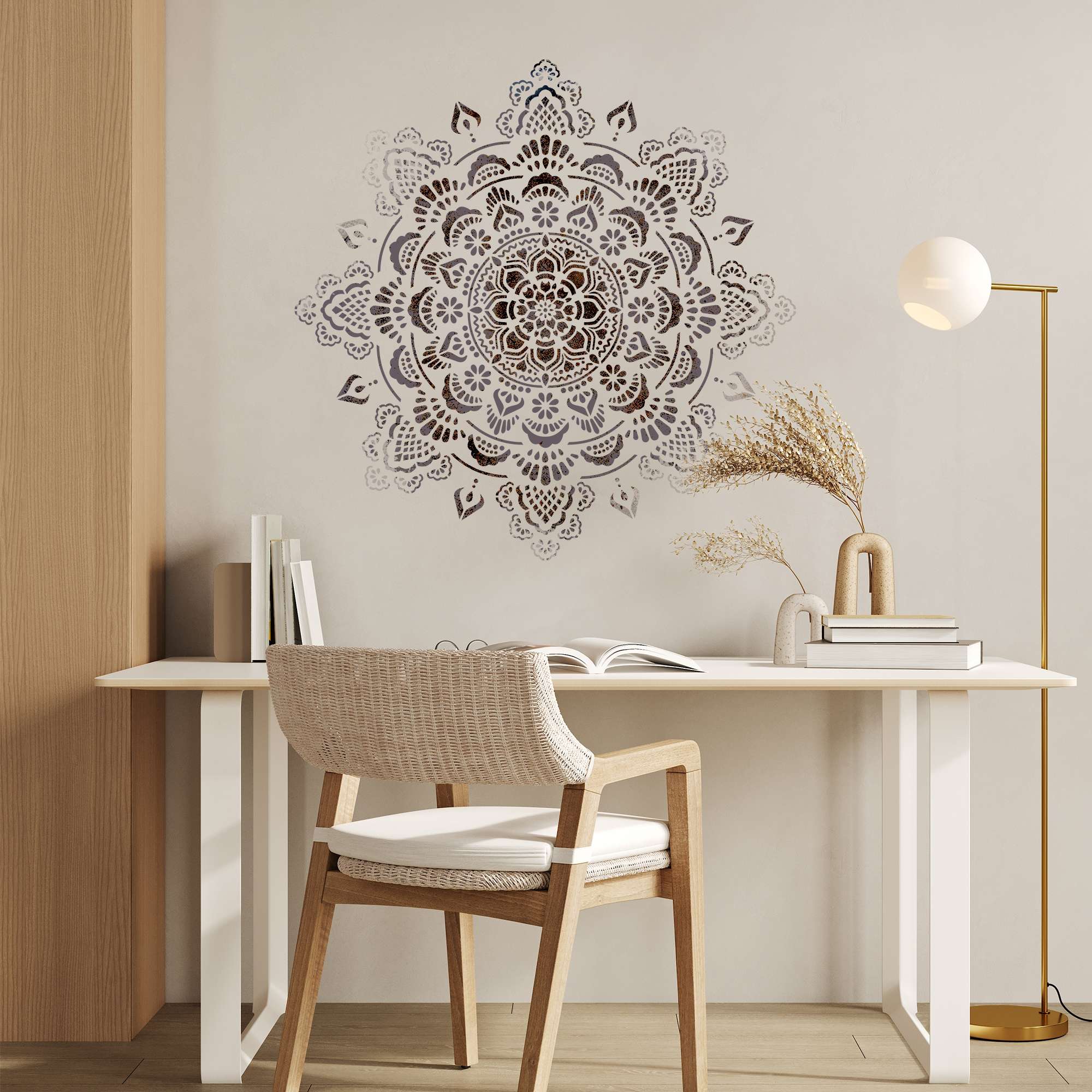 Șablon de pictură // MANDALA BOHO Șablon de pictură // MANDALA BOHO