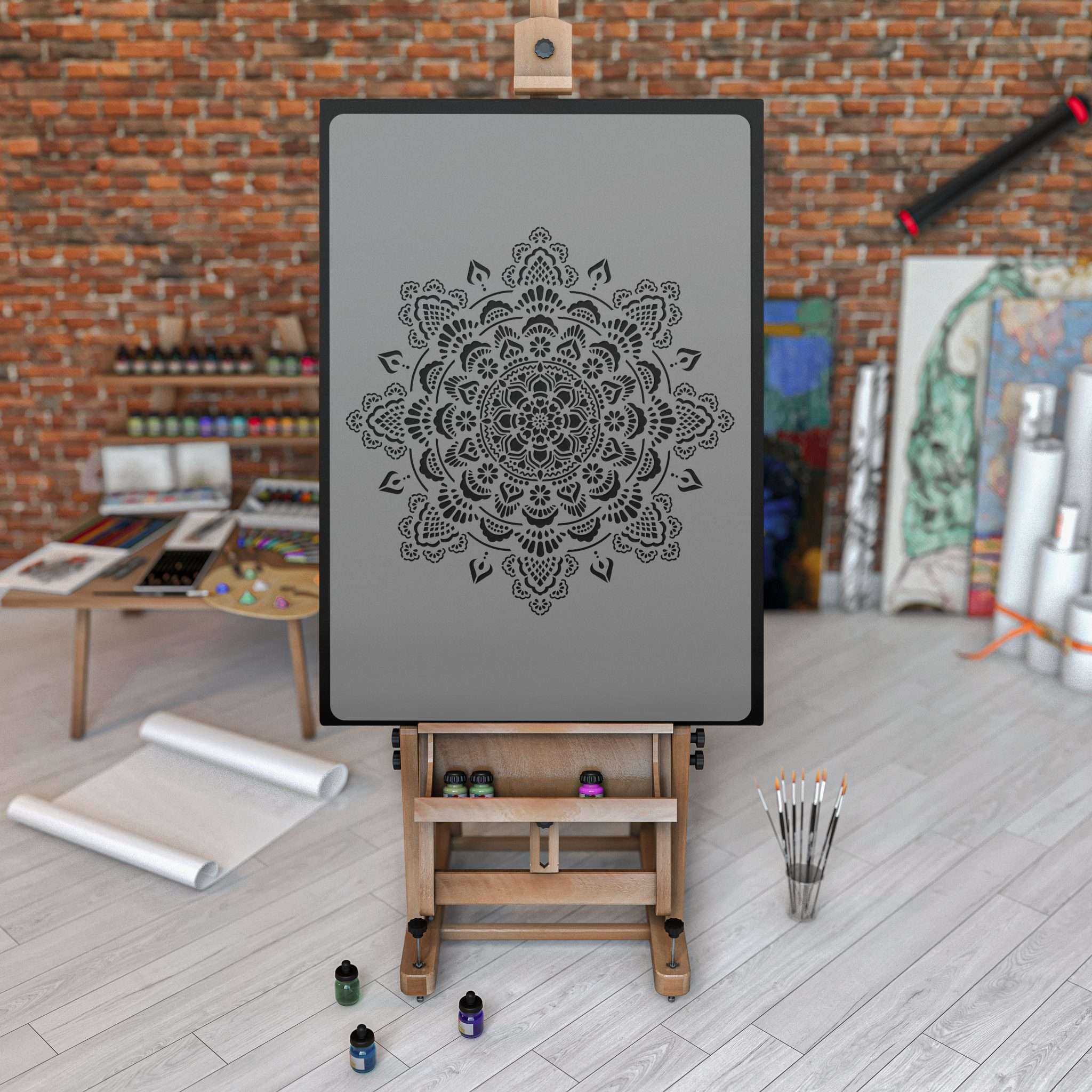 Șablon de pictură // MANDALA BOHO Șablon de pictură // MANDALA BOHO