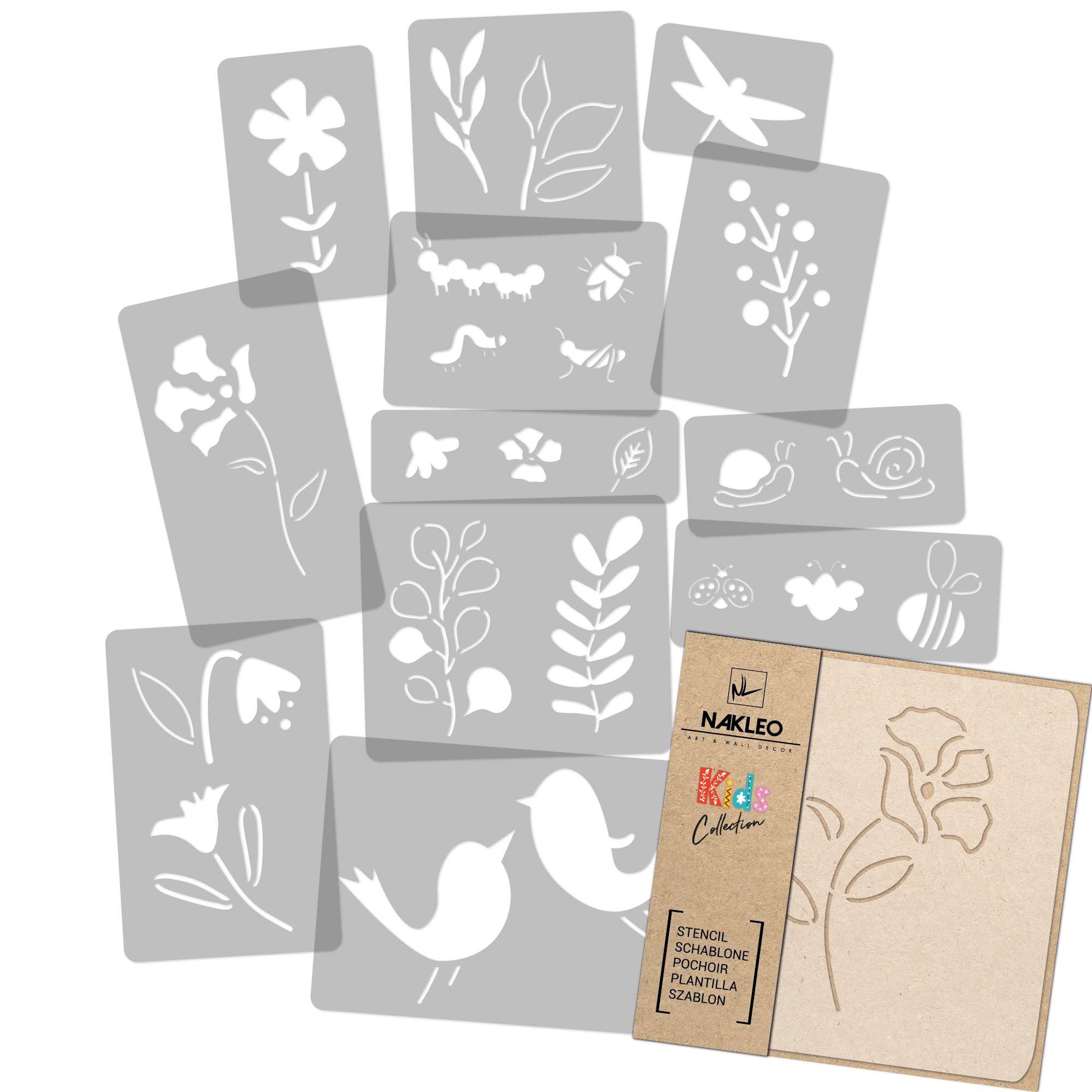 Șabloane de Pictură pentru Camera Copiilor // Set 14 buc // PAJIȘTE Șabloane de Pictură pentru Camera Copiilor // Set 14 buc // PAJIȘTE