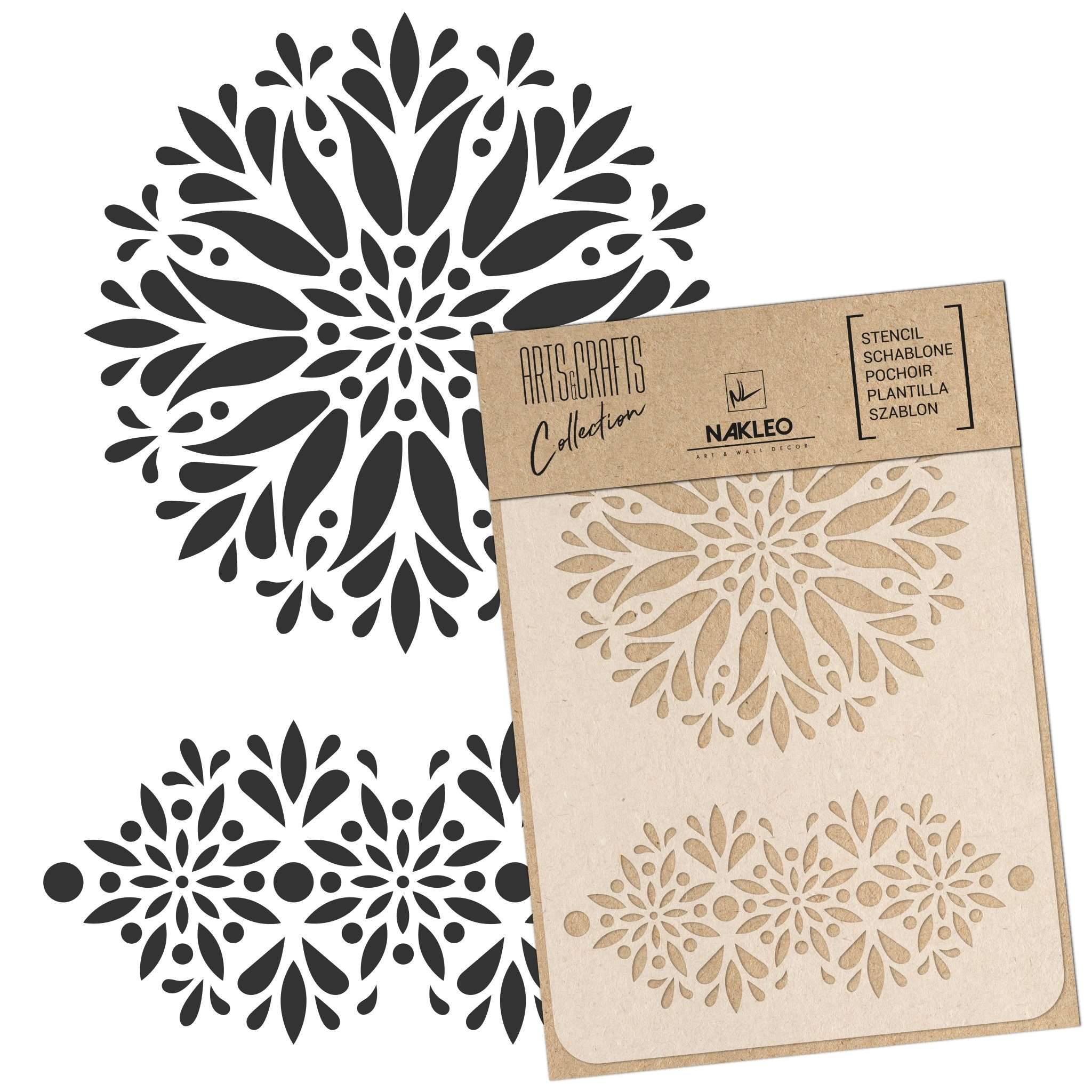 Stencil de Pictură // artizanat & scrapbooking // MANDALA FLORALĂ Stencil de Pictură // artizanat & scrapbooking // MANDALA FLORALĂ