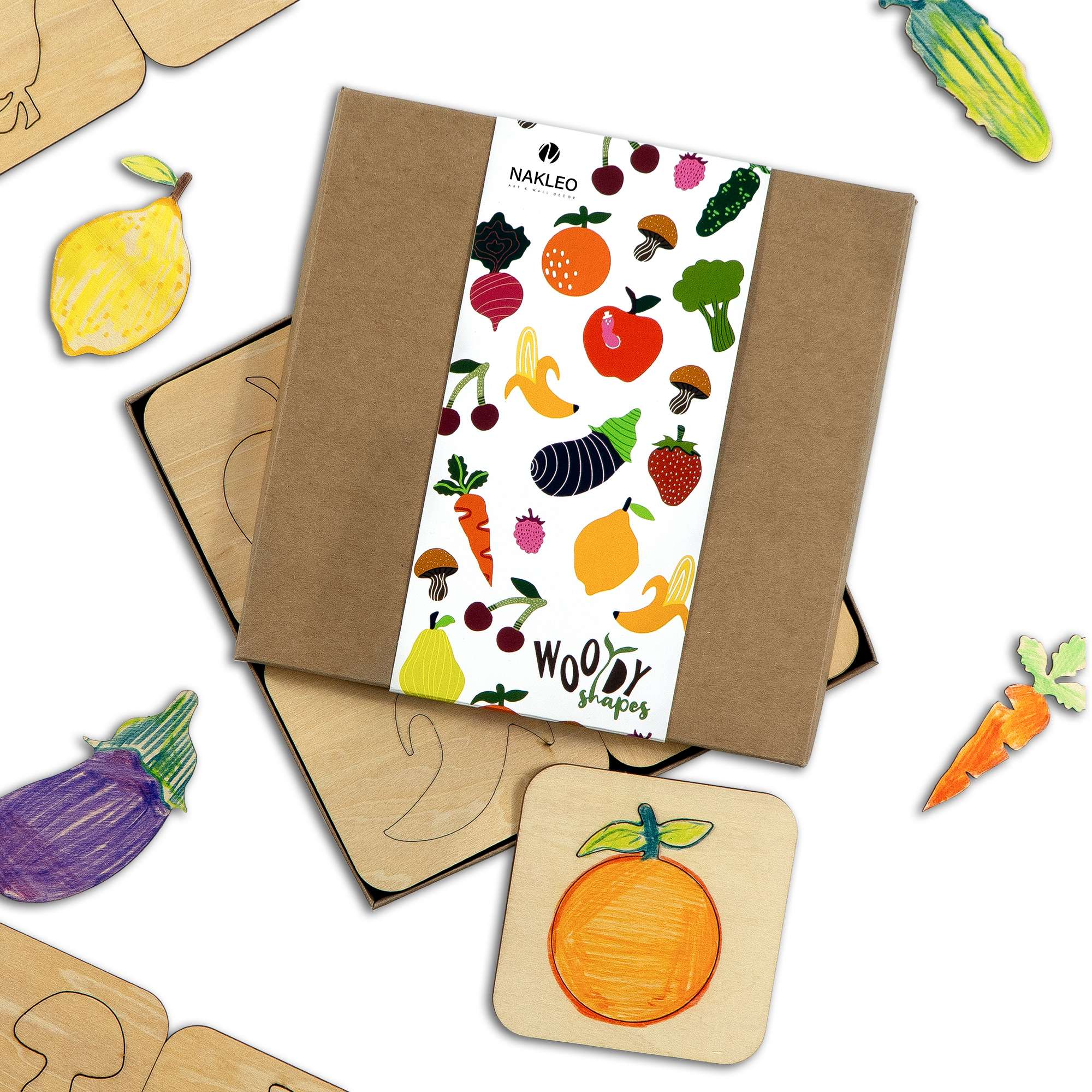 Șabloane din lemn pentru copii // Set de 20 buc. // FRUCTE & LEGUME Șabloane din lemn pentru copii // Set de 20 buc. // FRUCTE & LEGUME