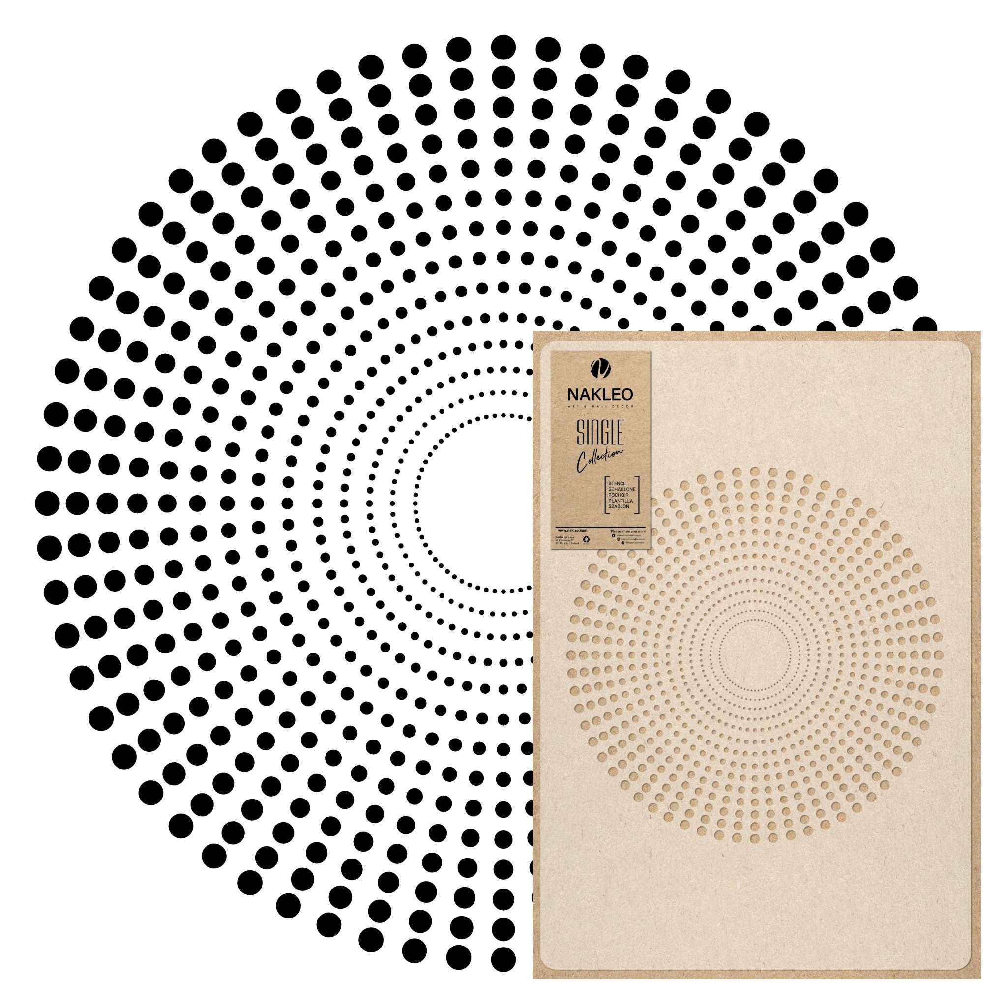 Șablon de pictură // MANDALA DIN PUNCTE Șablon de pictură // MANDALA DIN PUNCTE