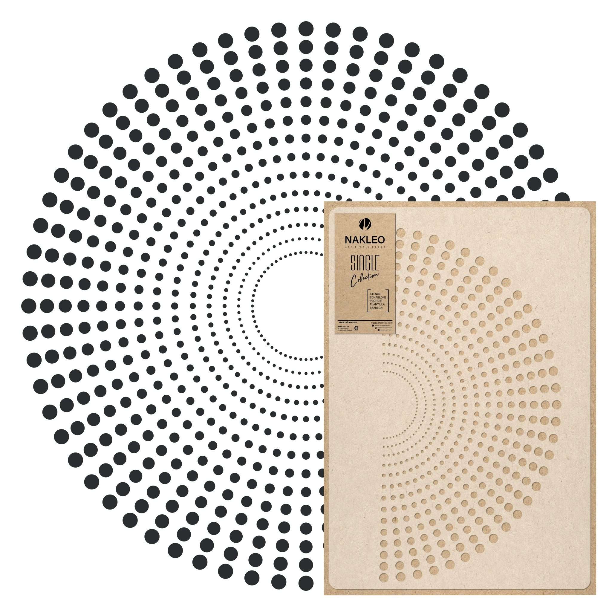 Șablon de pictură // MANDALA DIN PUNCTE Șablon de pictură // MANDALA DIN PUNCTE