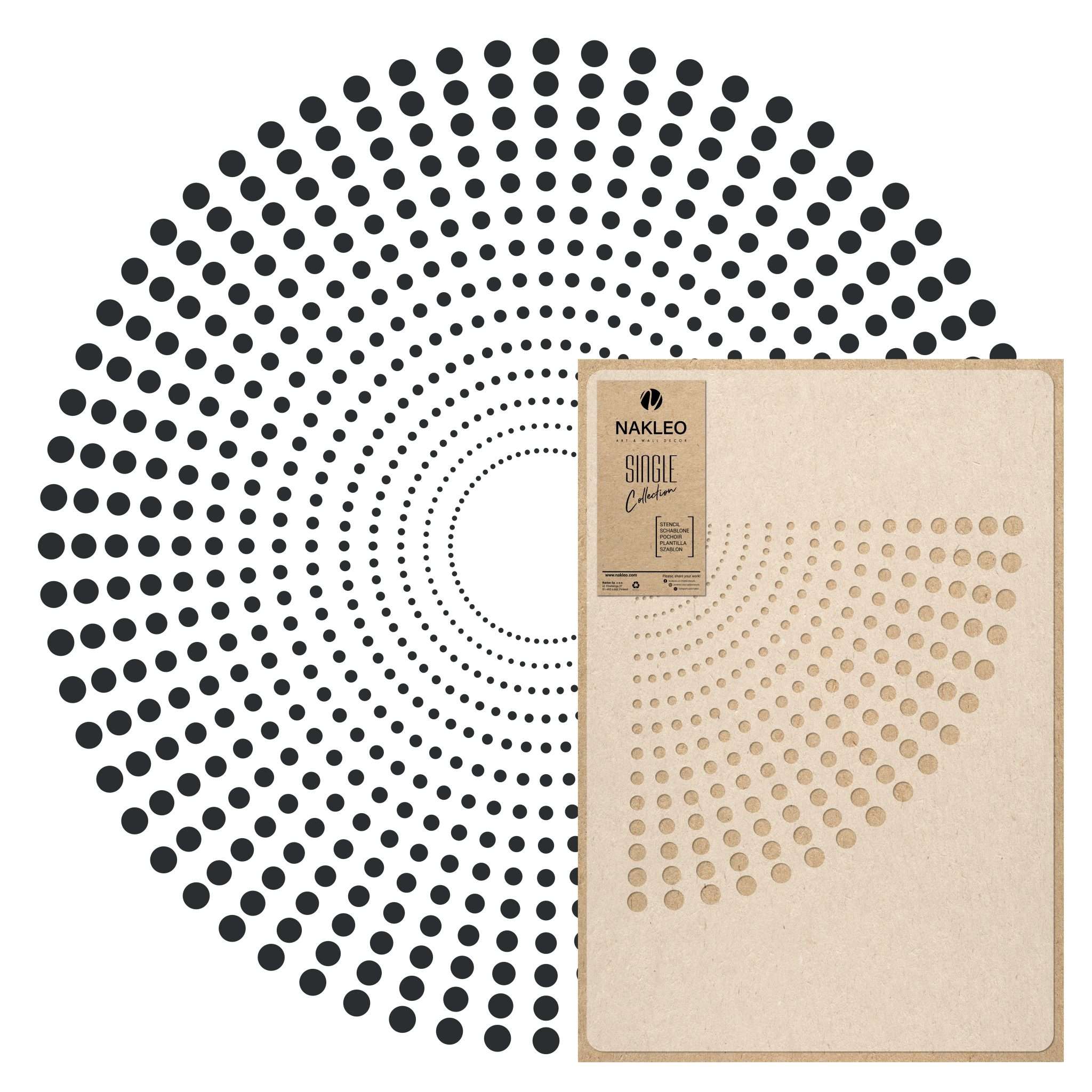 Șablon de pictură // MANDALA DIN PUNCTE Șablon de pictură // MANDALA DIN PUNCTE