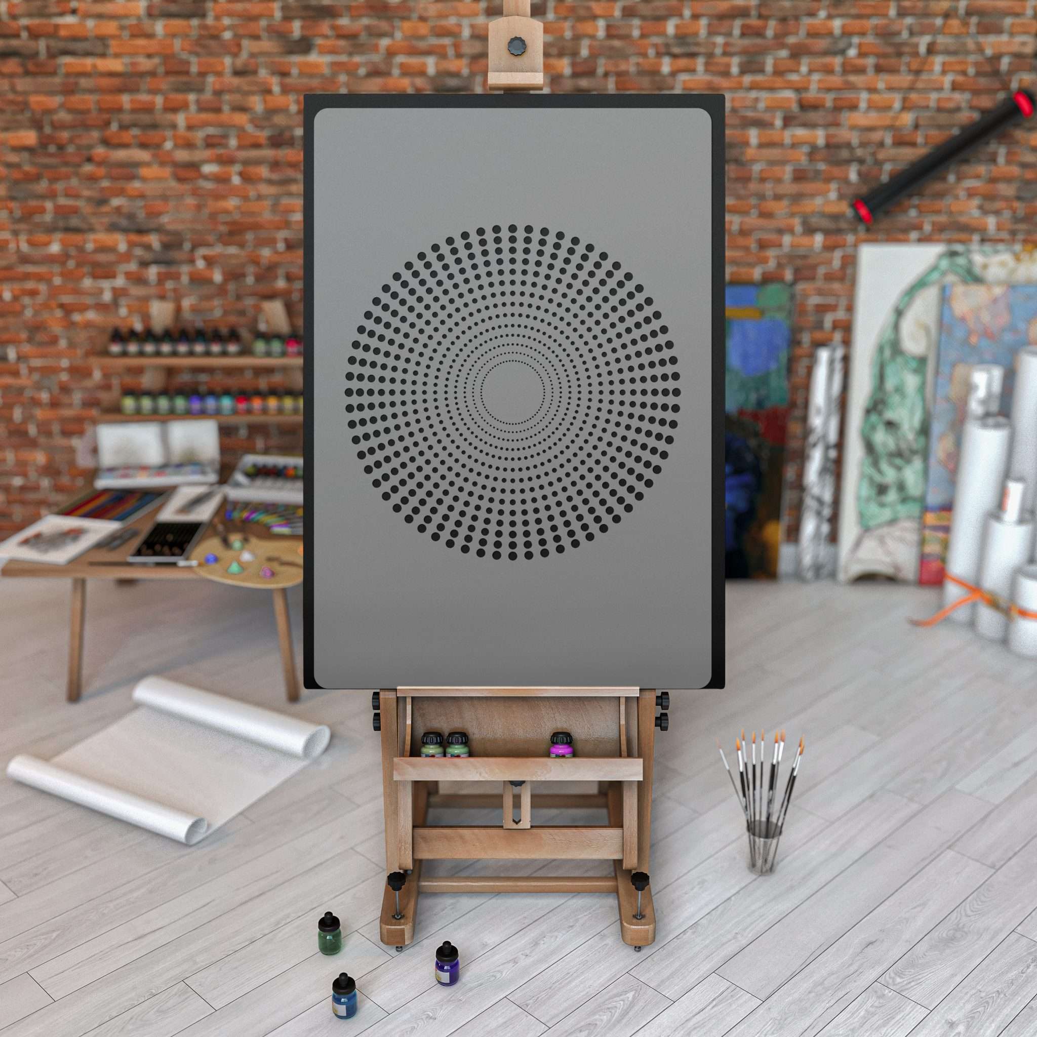 Șablon de pictură // MANDALA DIN PUNCTE Șablon de pictură // MANDALA DIN PUNCTE