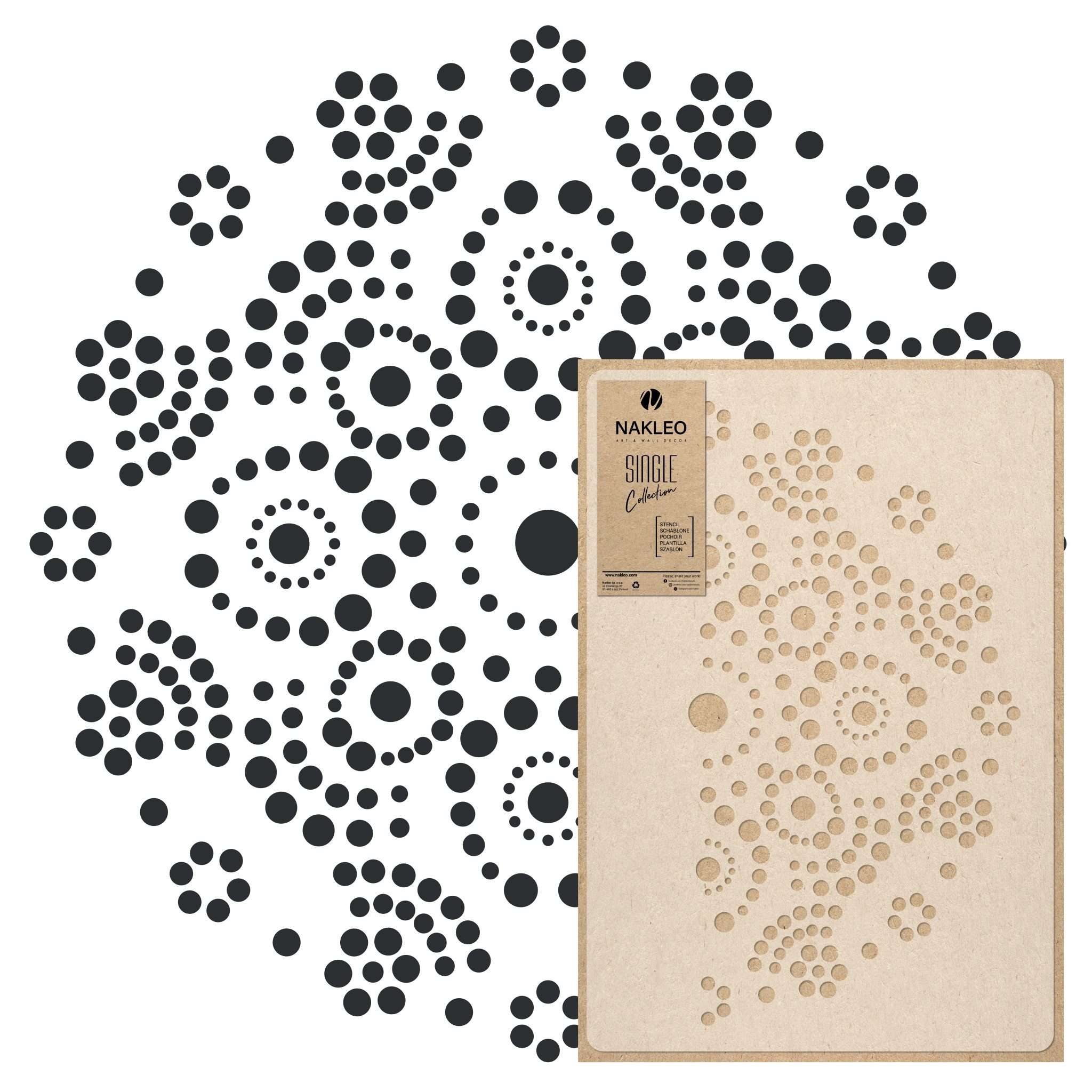 Șablon de pictură // MANDALA CU PUNCTE ÎN STIL ABORIGEN Șablon de pictură // MANDALA CU PUNCTE ÎN STIL ABORIGEN
